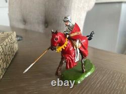 BRITAINS LEAD KNIGHTS OF AGINCOURT 1954 1st SERIES BOXED No. 1661 LANCE KNIGHT