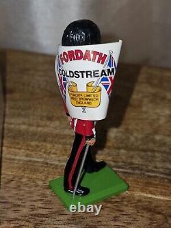 BRITAINS LTD Marching Coldstream Guards Colour Bearer Vinyl Bearskin Figure