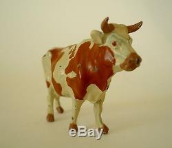 BRITAINS, MAP OF THE WORLD COW, 1924 RARE BROWN version, Lead NESTLE'S