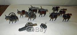 Britains Mountain Gun From Royal Artillery 9 Mules & 4 Canons