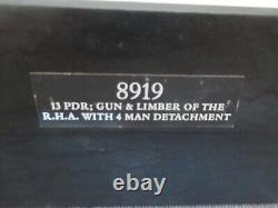 BRITAINS PREMIER SERIES 13 PDR GUN & LIMBER OF THE R. H. A. WITH 4 MEN No. 8919