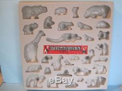 BRITAINS Plastic Zoo Animals 1960's SHOP COUNTER DISPLAY with 30 ANIMALS (Rare)