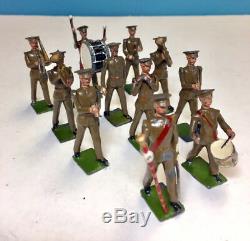 BRITAINS Prewar Set #1290 British Military Band 1930s, Made in England