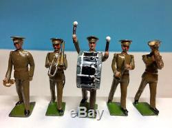 BRITAINS Prewar Set #1290 British Military Band 1930s, Made in England