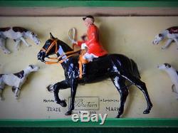 Britains Rare Lead Hunting Series Boxed Set #1446 The Meet Huntsman & Hounds