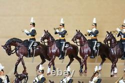 BRITAINS RE CAST 14 x BRITISH 17th LANCERS MOUNTED BAND nq