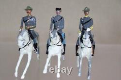 BRITAINS RE PAINTED AMERICAN CIVIL WAR UNION MOUNTED CAVALRY OFFICERS oc