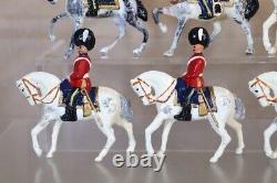 BRITAINS RE PAINTED BRITISH MOUNTED ROYAL SCOTS GREYS OFFICER SOLDIER COLOUR nw