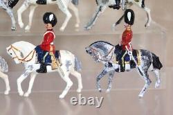 BRITAINS RE PAINTED BRITISH MOUNTED ROYAL SCOTS GREYS OFFICER SOLDIER COLOUR nw