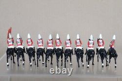 BRITAINS RE PAINTED ROYAL HOUSEHOLD MOUNTED LIFE GUARDS with COLOUR oc