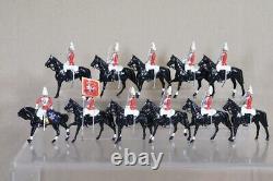 BRITAINS RE PAINTED ROYAL HOUSEHOLD MOUNTED LIFE GUARDS with COLOUR oc