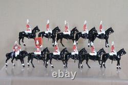 BRITAINS RE PAINTED ROYAL HOUSEHOLD MOUNTED LIFE GUARDS with COLOUR oc