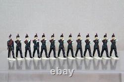 BRITAINS RE PAINTED ROYAL IRISH RIFLES MARCHING BUGLE BAND with DRUM MAJOR od
