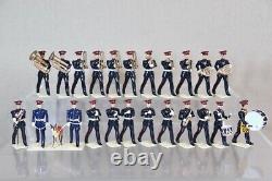 BRITAINS RE PAINTED ROYAL WARWICKSHIRE FUSILIERS MARCHING BAND with MASCOT od