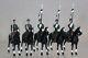 Britains Re Painted Wwi 5 X German Mounted Uhlan Lancer Officers & Troopers Od