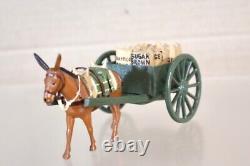 BRITAINS RE PAINTED WWI BRITISH ARMY SUPPLY WAGON with DONKEYS oj