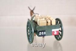 BRITAINS RE PAINTED WWI BRITISH ARMY SUPPLY WAGON with DONKEYS oj