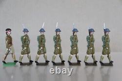 BRITAINS RE PAINTED WWI BRITISH BLACK WATCH HIGHLAND INFANTRY MARCHING od