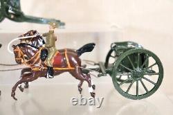 BRITAINS RE PAINTED WWI BRITISH ROYAL HORSE ARTILLERY GUN & LIMBER oc