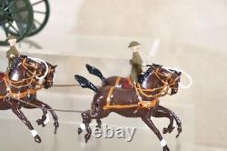 BRITAINS RE PAINTED WWI BRITISH ROYAL HORSE ARTILLERY GUN & LIMBER oc