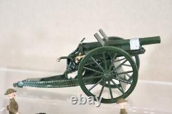 BRITAINS RE PAINTED WWI BRITISH ROYAL HORSE ARTILLERY GUN & LIMBER oc