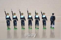 BRITAINS RE PAINTED WWI ROYAL NAVY SAILORS in STEEL HELMETS MARCHING oj