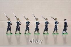 BRITAINS RE PAINTED WWI ROYAL NAVY SAILORS in STEEL HELMETS MARCHING oj