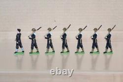 BRITAINS RE PAINTED WWI ROYAL NAVY SAILORS in STEEL HELMETS MARCHING oj