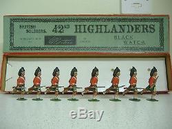 BRITAINS SET 11 42nd HIGHLANDERS BLACK WATCH RARE 1st VERSION