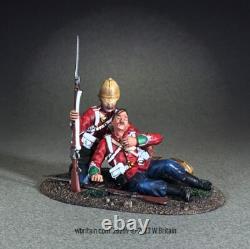 BRITAINS SOLDIERS 20209 Helping my Comrade Two British of the 24th Foot Metal