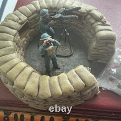 BRITAINS SOLDIERS 25026 RAF Lewis Gunner, Spotter & Sand Bag Emplacement WW2