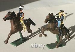 BRITAINS SUPER DEETAIL 5 US 7th Cavalry and 3 Indians