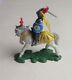 Britains Swoppet No. 1452 Mounted Knight Attacking & Rare White Walking Horse