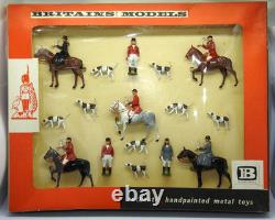 BRITAINS VERY RARE MINT BOXED UNUSED 1962 LEAD HUNT MEET SET No. 9655 SUPERB