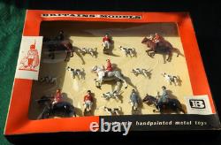 BRITAINS VERY RARE MINT BOXED UNUSED 1962 LEAD HUNT MEET SET No. 9655 SUPERB