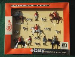 BRITAINS VERY RARE MINT BOXED UNUSED 1962 LEAD HUNT MEET SET No. 9655 SUPERB