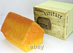 BRITAINS VINTAGE 1954 RARE BOXED No. 144F PAPER MACHE HAYSTACK. EX NEAR MINT