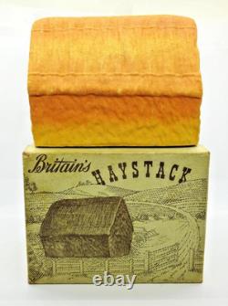 BRITAINS VINTAGE 1954 RARE BOXED No. 144F PAPER MACHE HAYSTACK. EX NEAR MINT