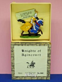 BRITAINS VNM BOXED LEAD KNIGHTS OF AGINCOURT 1954 No. 1660 MOUNTED KNIGHT