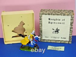 BRITAINS VNM BOXED LEAD KNIGHTS OF AGINCOURT 1954 No. 1660 MOUNTED KNIGHT