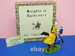 BRITAINS VNM BOXED LEAD KNIGHTS OF AGINCOURT 1954 No. 1660 MOUNTED KNIGHT
