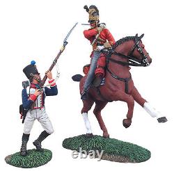 BRITAINS WATERLOO British 1st Royal Dragoon Captain & French 105th Set 36081