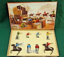 BRITAINS WILD WEST DUOCROWN RANGE MINT BOXED LEAD 1953 COWBOYS SET No. 22s