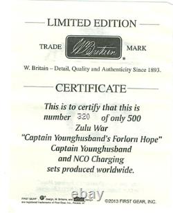 BRITAINS. ZULU WAR No. 20132 CAPTAIN YOUNGHUSBANDS FORLORN HOPE & NCO CHARGING