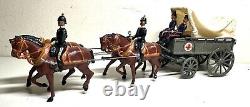 BRITAINS set 145 painted ROYAL ARMY MEDICAL CORPS AMBULANCE made 1928 metal 1/32
