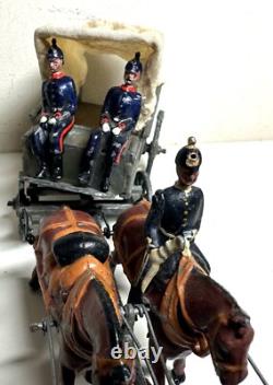BRITAINS set 145 painted ROYAL ARMY MEDICAL CORPS AMBULANCE made 1928 metal 1/32