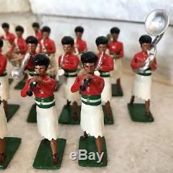 Band Of The Fiji Military Forces 54mm Beautiful! W Britains Set of 25