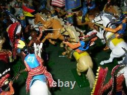 Bargain Huge Lot! Britains Deetail 7th Cavalry And Indians Collection