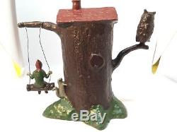 Barrett And Son, Pixie Tree House With Cast In Door (my Ref Grey 666) Metal