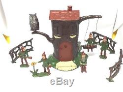 Barrett And Son, Pixie Tree House With Cast In Door (my Ref Grey 666) Metal